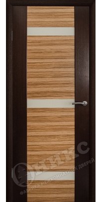 Дверь деревянная "Оникс" ПАРМА 3 зебрано